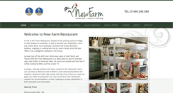Desktop Screenshot of newfarmrestaurant.co.uk